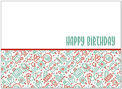 Medical Icon Birthday Card D9040U-X